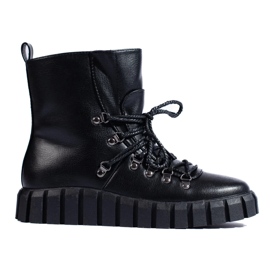 W. Potocki Botas isolantes pretas para mulher na plataforma Potocki preto 2