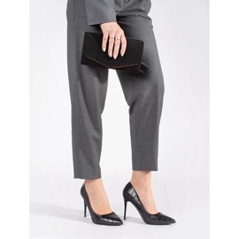 Sapatos de salto alto femininos da moda preto 2