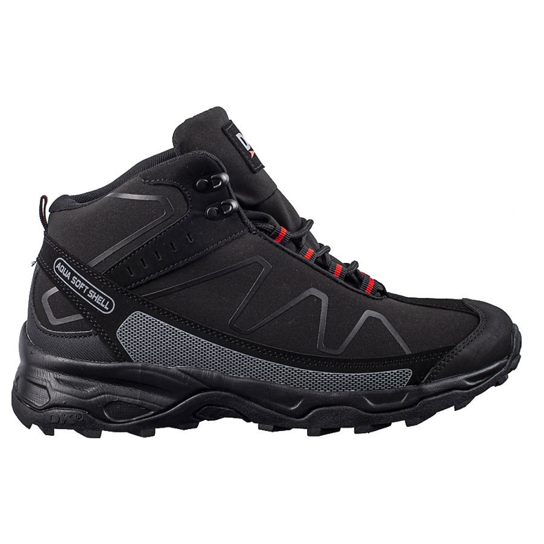 Sapatos de trekking para homem com atacadores DK preto 1