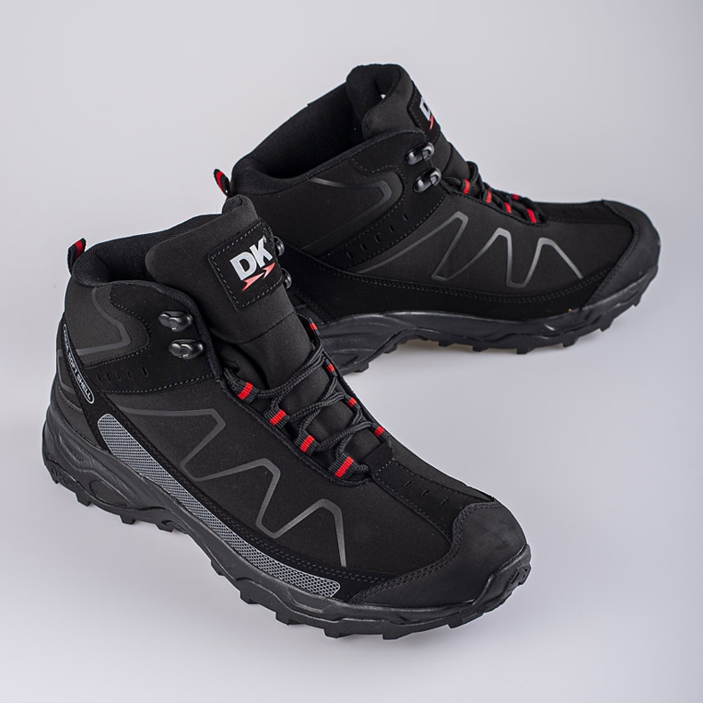 Sapatos de trekking para homem com atacadores DK preto 2