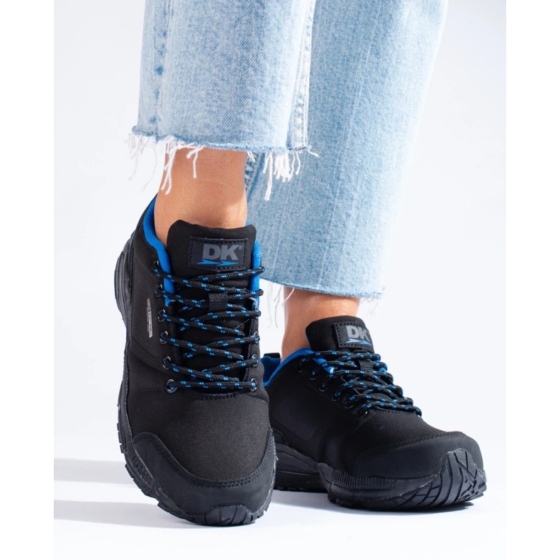 Tênis de trekking feminino DK preto e azul 2
