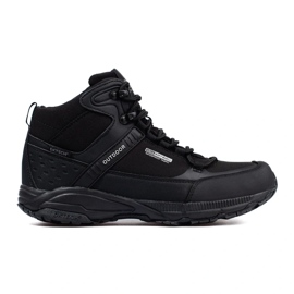 Sapatos de trekking de homem DK com atacadores e cano alto preto 1 Sapatos de trekking de homem DK com atacadores e cano alto preto 1