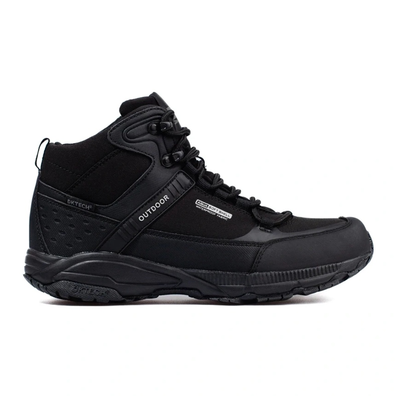 Sapatos de trekking de homem DK com atacadores e cano alto preto 1 Sapatos de trekking de homem DK com atacadores e cano alto preto 1
