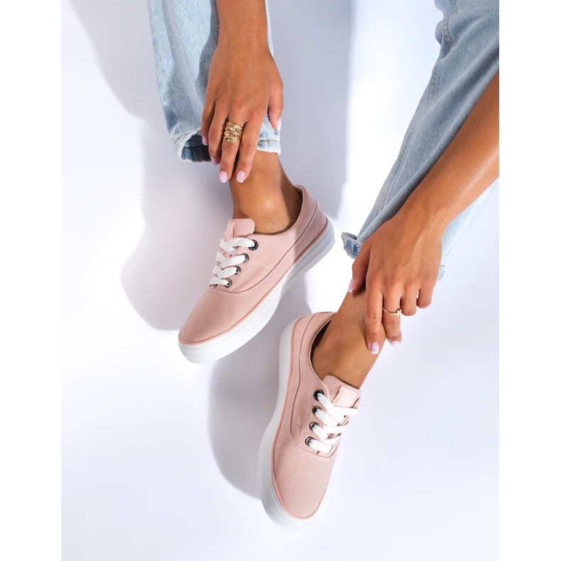 Tênis feminino Big Star KK274020 rosa 1