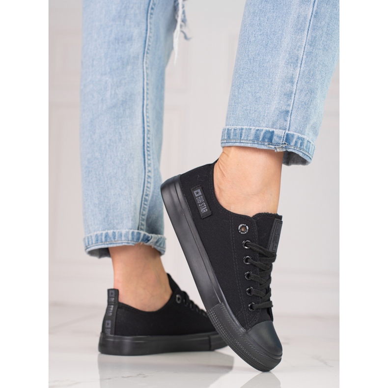 Tênis feminino Big Star KK274009 preto 2