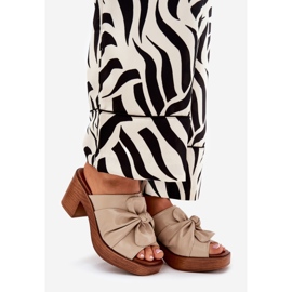 Chinelos femininos no eco -lheather post bege 1