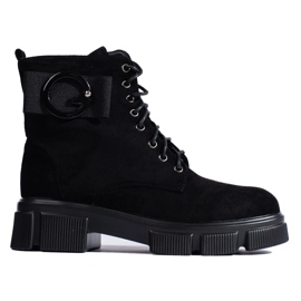 Bolsas femininas negras em camurça ecológica preto 2