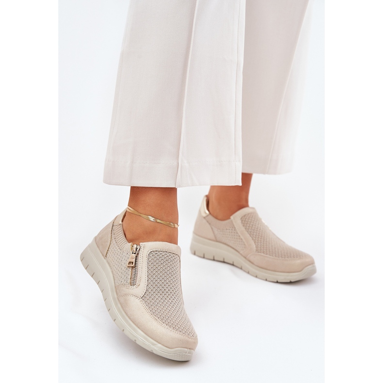 Sapatos femininos na plataforma com castelo de ouro dourado 2