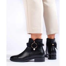 Botins rasos femininos preto 1