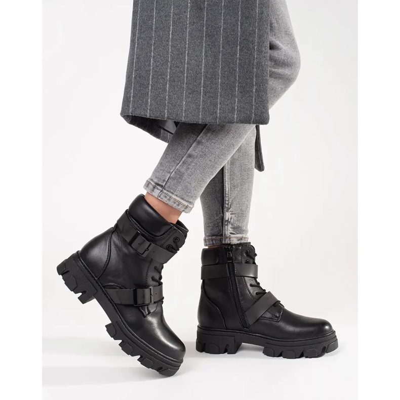 Trabalhadores com fivelas pretas preto 2