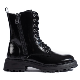 J. Star Trabalhadores shelovet femininos com zíper decorativo preto 2