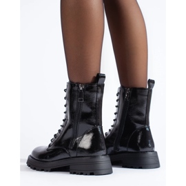 J. Star Trabalhadores shelovet femininos com zíper decorativo preto 1