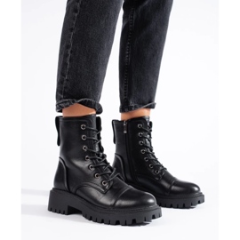 Bolsas femininas pretas confeccionadas em couro ecológico preto 1