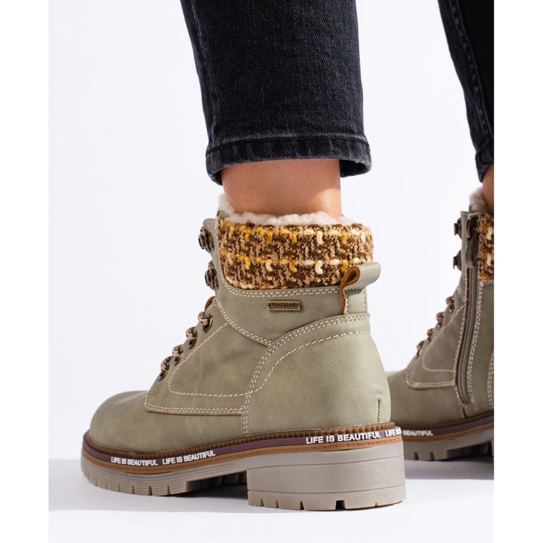 Botas femininas cinza 1