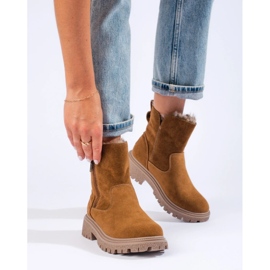 Botas isoladas femininas bege 2