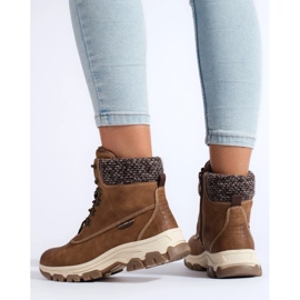 Botas plataforma femininas marrons marrom 1