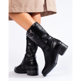 Botas altas pretas Shelovet para mulher preto 1