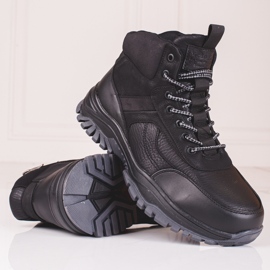 SHELOVET Botas de inverno para homem com pelo preto 2