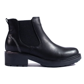 Botas Chelsea de mulher em pele ecológica preto 2