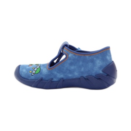 Calçado infantil Befado pantufas 110p315 verde laranja azul 2