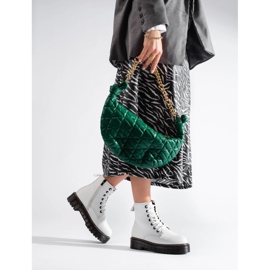 Botas brancas de mulher com atacadores Big Star KK274536 branco 2