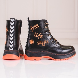 W. Potocki Botas pretas de menina Potocki preto 2