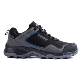 Tênis de trekking feminino DK impermeável cinza preto 1