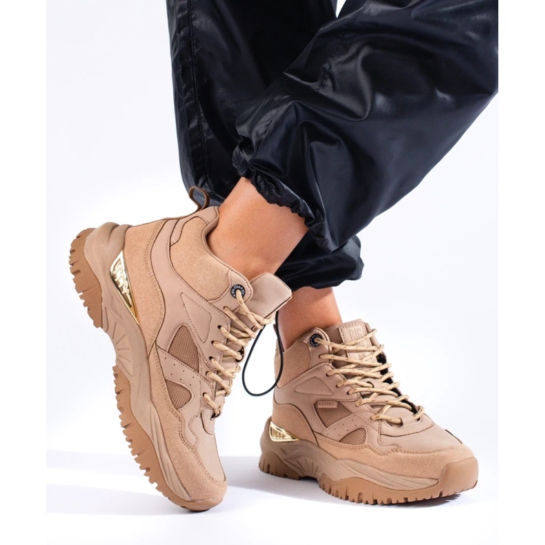 Tênis feminino Big Star KK274355 bege 1