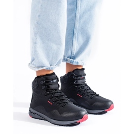 DK Botas altas de trekking femininas com isolamento preto 2