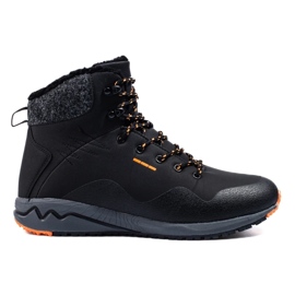 Sapatos de trekking quentes para homens Dk preto 1