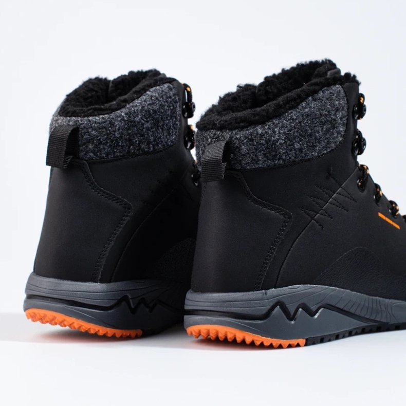 Sapatos de trekking quentes para homens Dk preto 2