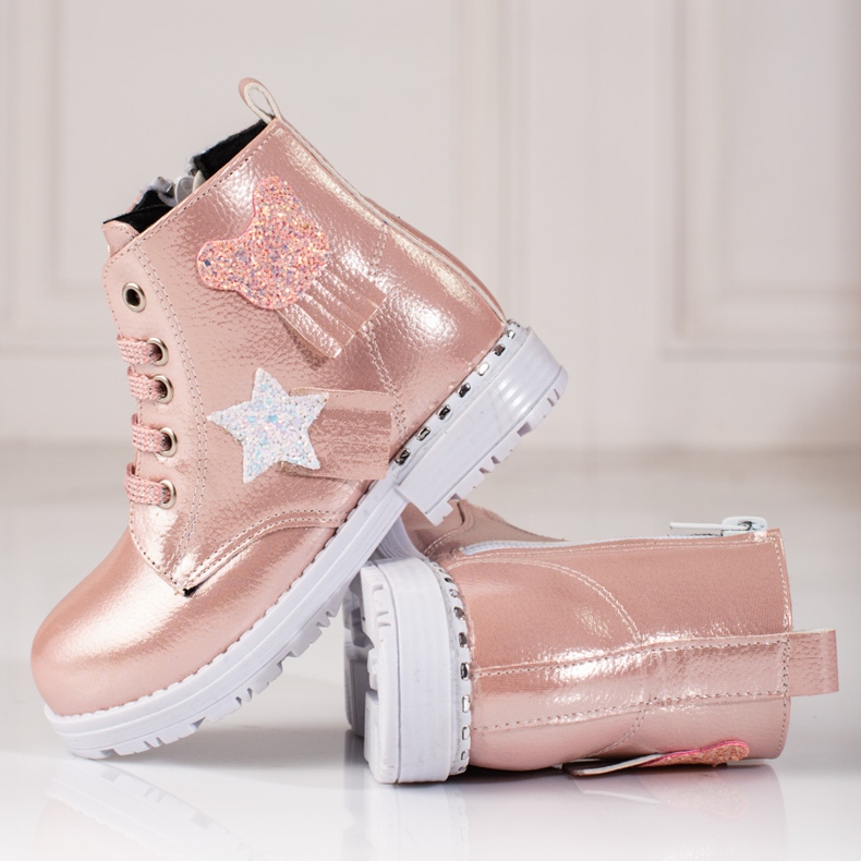Botas rosa de menina 2