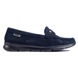 Goodin Mocassins femininos azul marinho claro 2