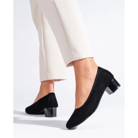 W. Potocki Sapatos de mulher pretos abertos Potocki 1