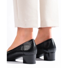 W. Potocki Sapatos de salto baixo de mulher Potocki preto 1