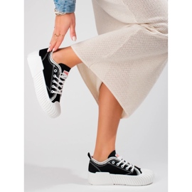 Seastar Tênis preto de cano baixo feminino 2