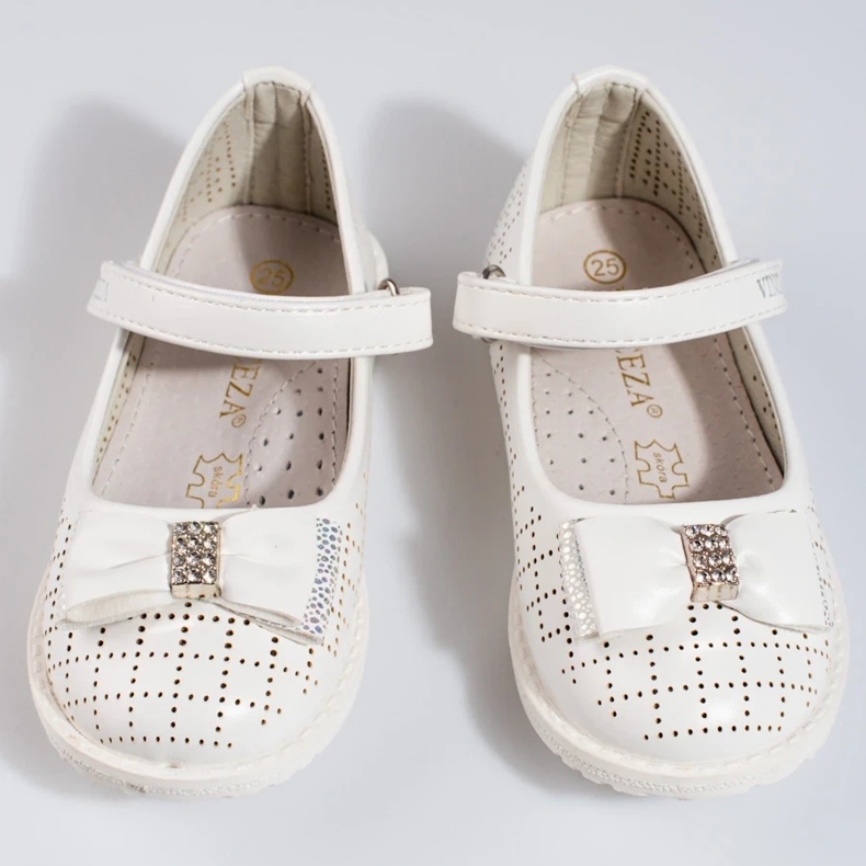 Meninas bailarinas openwork Vinceza branco 2