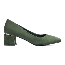 Sapatos de salto baixo verdes Vinceza de mulher 2