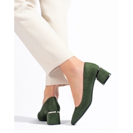 Sapatos de salto baixo verdes Vinceza de mulher 1