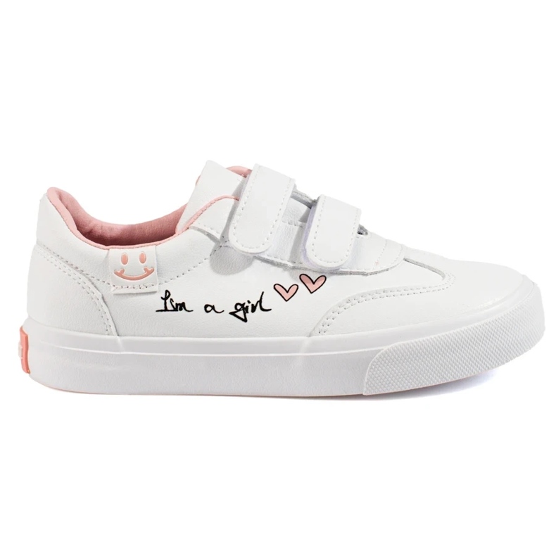 W. Potocki Sapatos desportivos de velcro para meninas Potocki branco 1