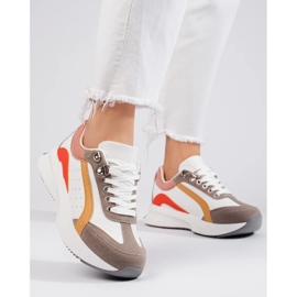 Sapatilhas multicoloridas Shelovet de mulher branco 2