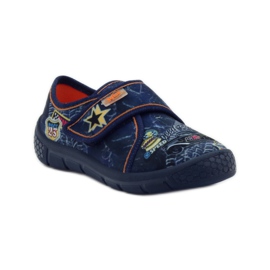 Chinelos Super Leve Bottom Car Befado azul marinho laranja 1