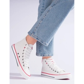 Sneakers altas brancas para mulher Big Star JJ274132 branco 1