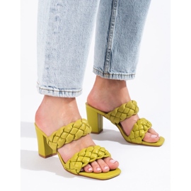 Abas de postes Shelovet tecidas verdes 2