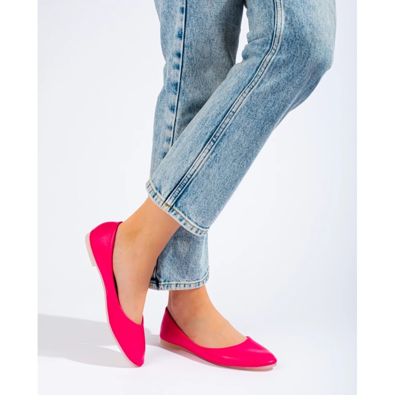 Sabrinas rosa femininas feitas de couro ecológico Shelovet 2