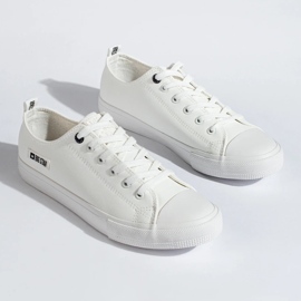 Tênis masculino branco em couro ecológico Big Star KK174008 2