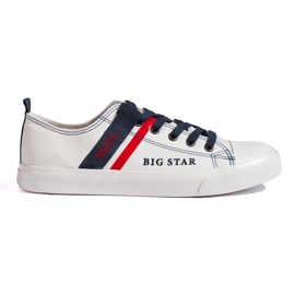 Tênis branco masculino em couro ecológico Big Star LL174005 1