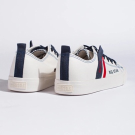 Tênis branco masculino em couro ecológico Big Star LL174005 2