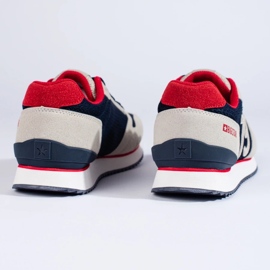 Tênis esportivo masculino LL174256 Big Star azul marinho e bege 1