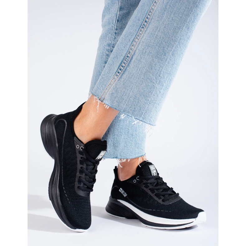 Tênis esportivo preto com sola grossa Big Star LL274327 2